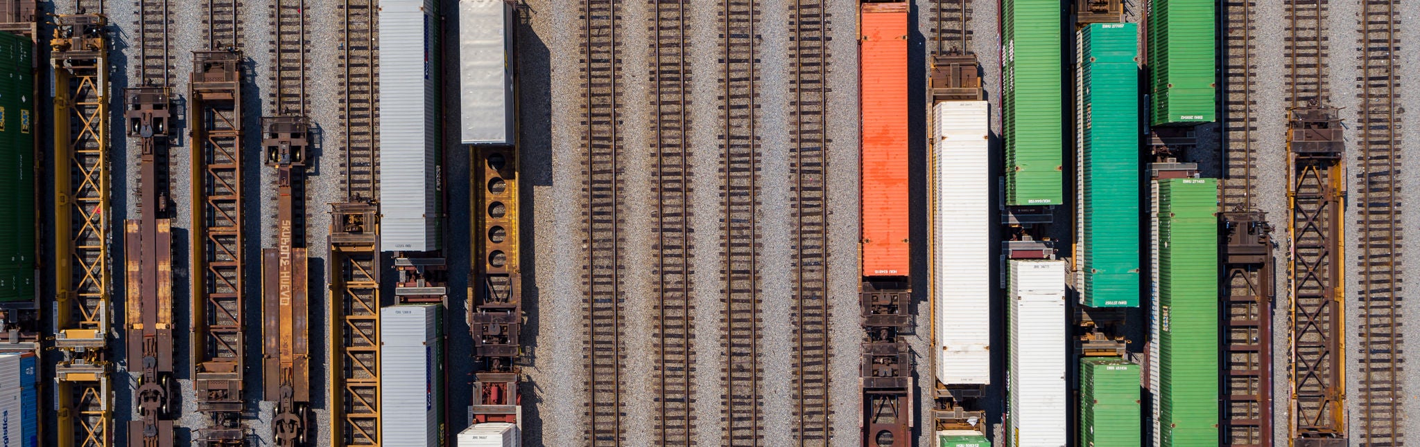 Norfolk Southern Parked Trains Shipping Agricultural Products