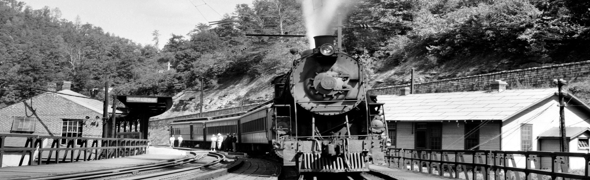 Black and White Heritage photo Steam Train